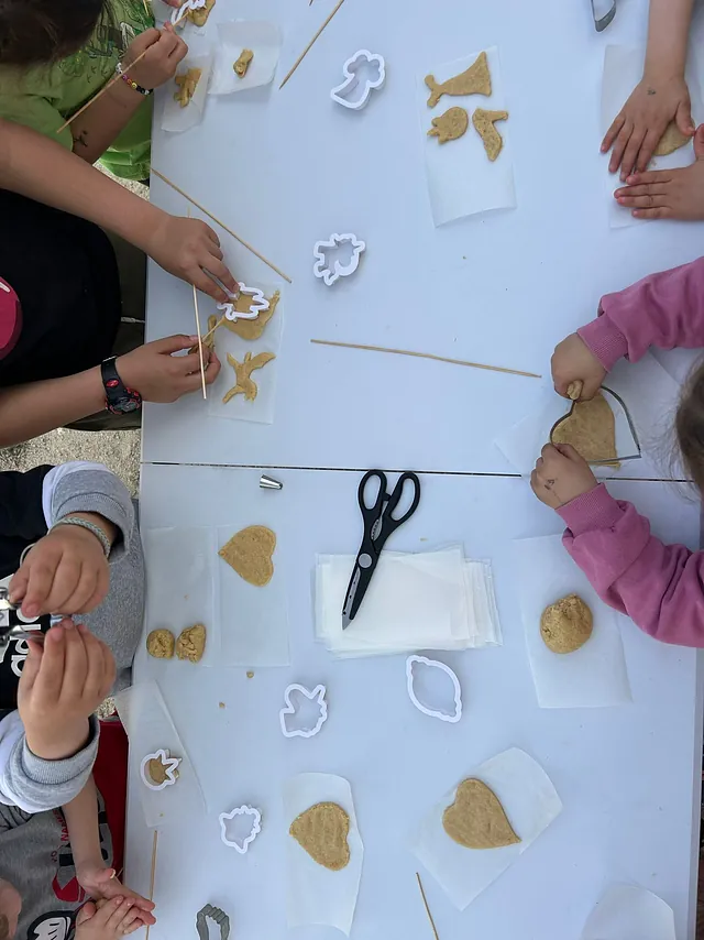 niños preparados para la clase